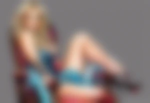 Britney Spears sitting on a chair tattoo idea