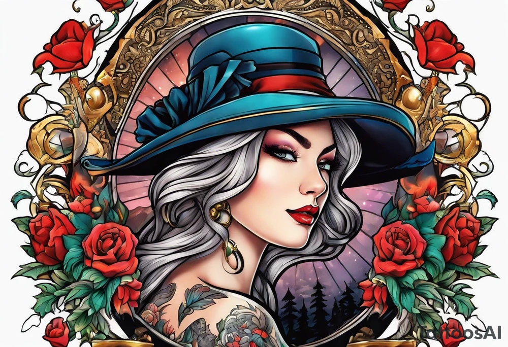 incorporate ideas from count zero 
book series
 into a sybmolic tattoo tattoo idea