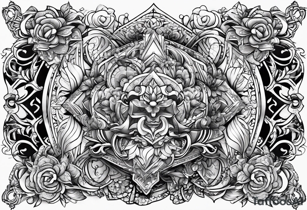 Unbreakable bond, family of five tattoo idea