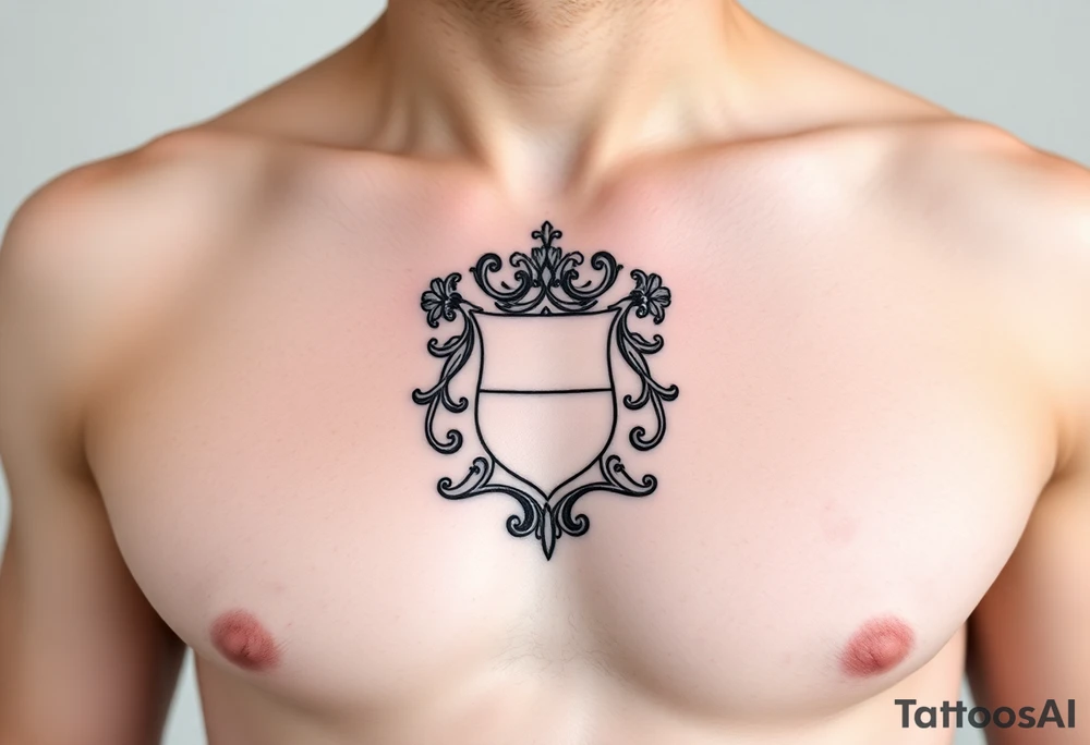 Irish family crest for Smith. Full chest tattoo tattoo idea