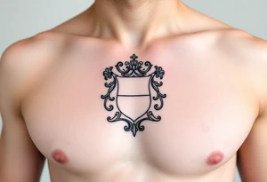 Irish family crest for Smith. Full chest tattoo tattoo idea