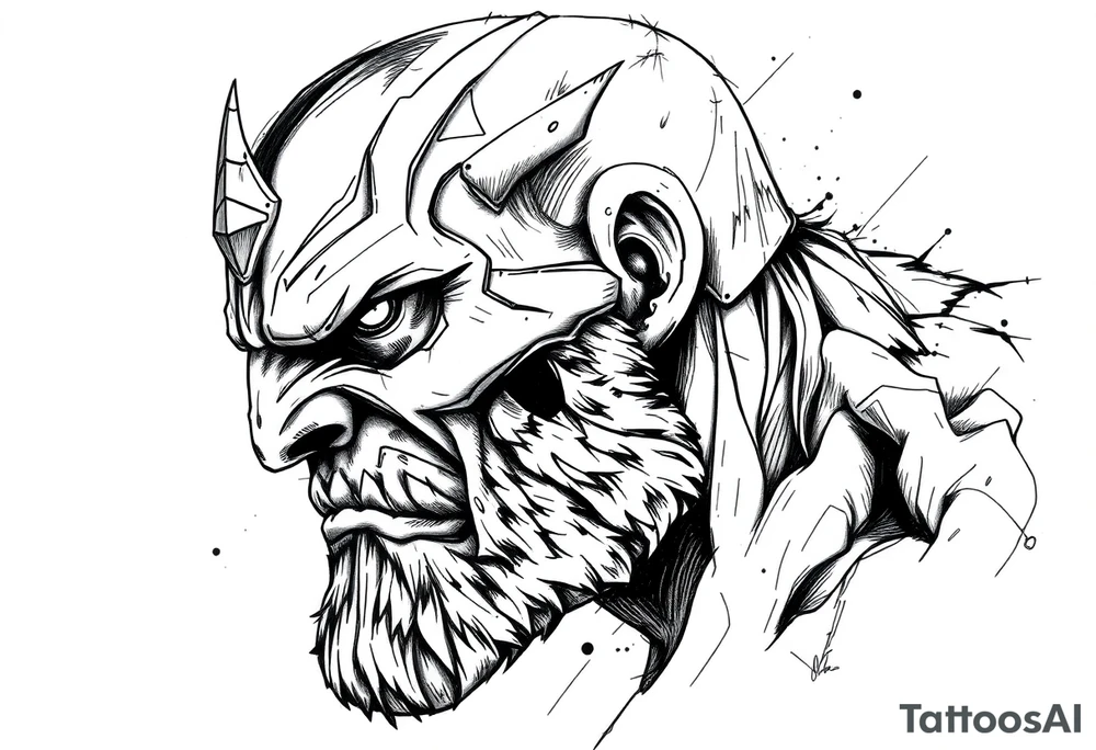 thanos tattoo idea