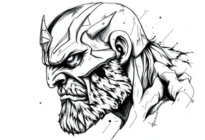 thanos tattoo idea