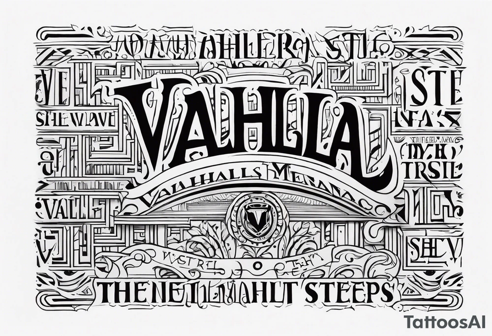 Valhalla  steps tattoo idea