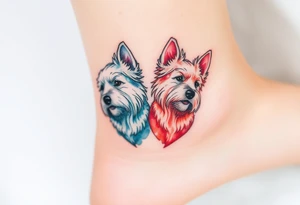 Two westies tattoo idea