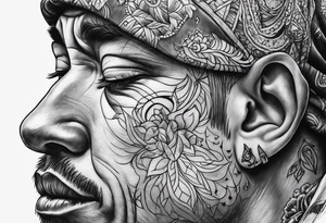 distressed pain tattoo idea
