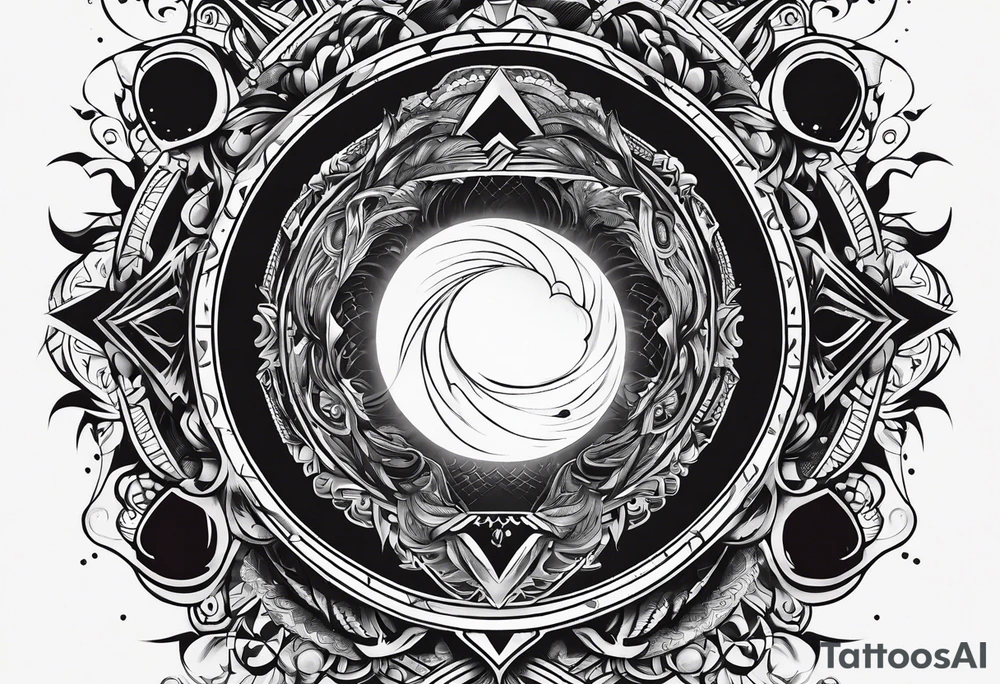 black hole tattoo idea