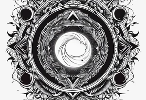 black hole tattoo idea
