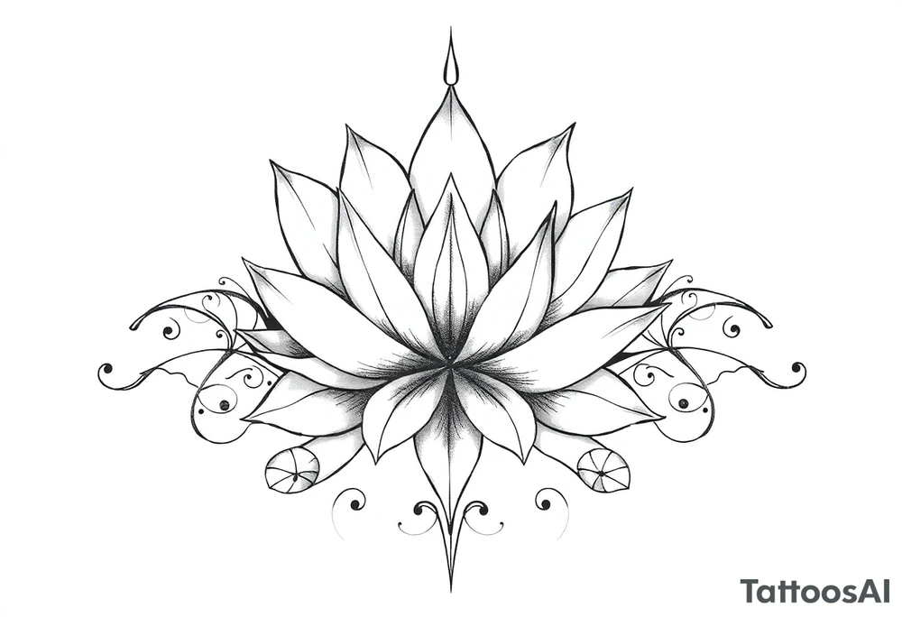 Water lily, earth, air, fire, water, tree, wiccan tattoo idea