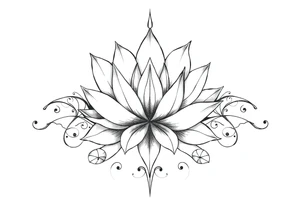 Water lily, earth, air, fire, water, tree, wiccan tattoo idea