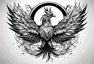 phoenix being reborn tattoo idea
