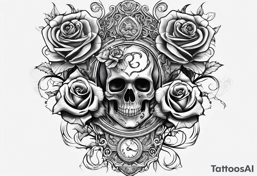 biomechanical arm sleeve with vines and roses tattoo idea biomechanical arm sleeve with vines and roses tattoo idea