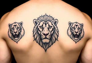 Lion family tattoo idea