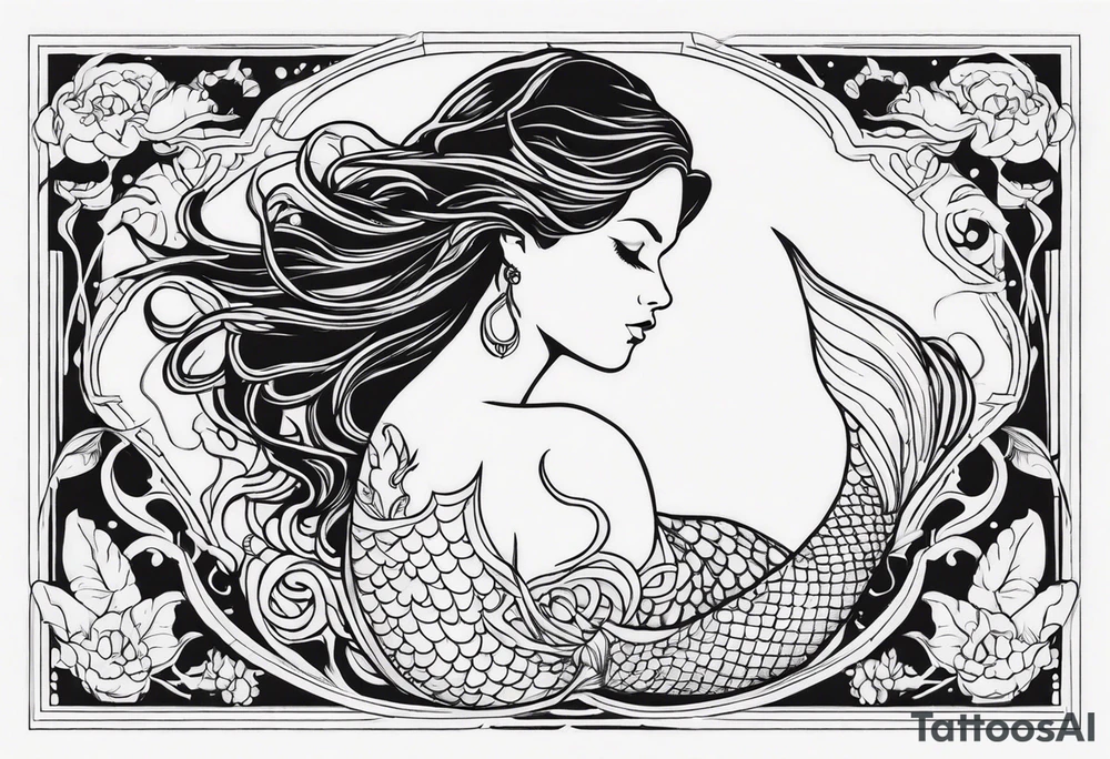 Mermaid tattoo idea