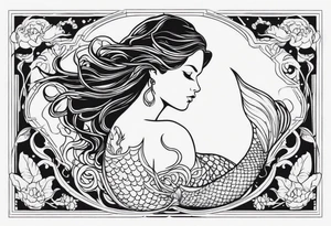 Mermaid tattoo idea
