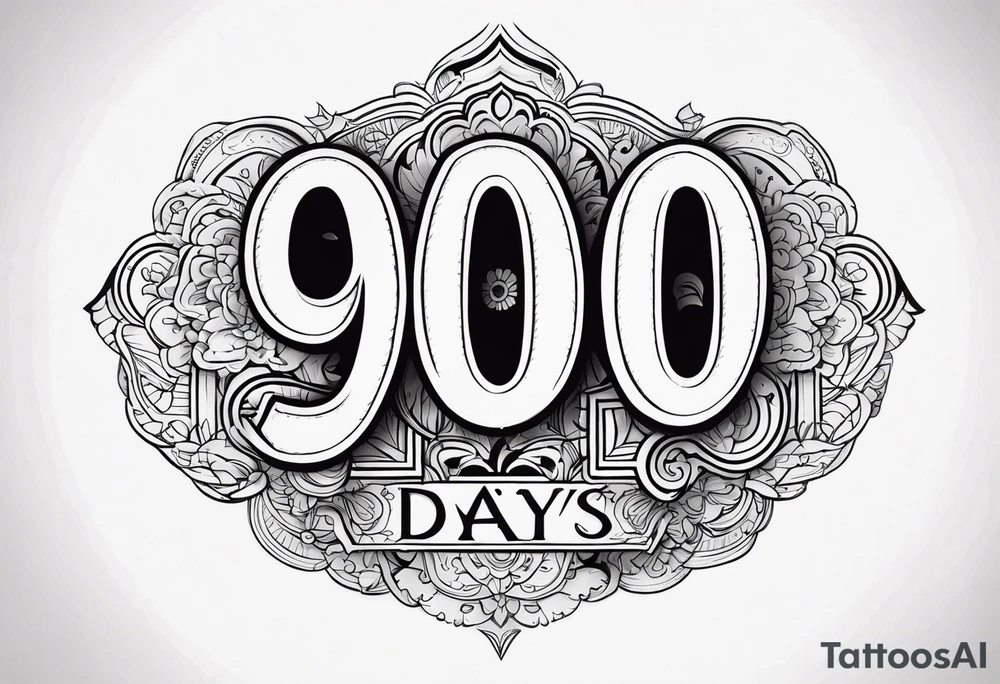 900 Days tattoo idea
