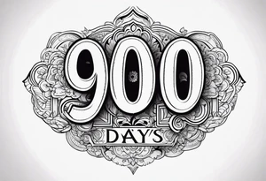 900 Days tattoo idea