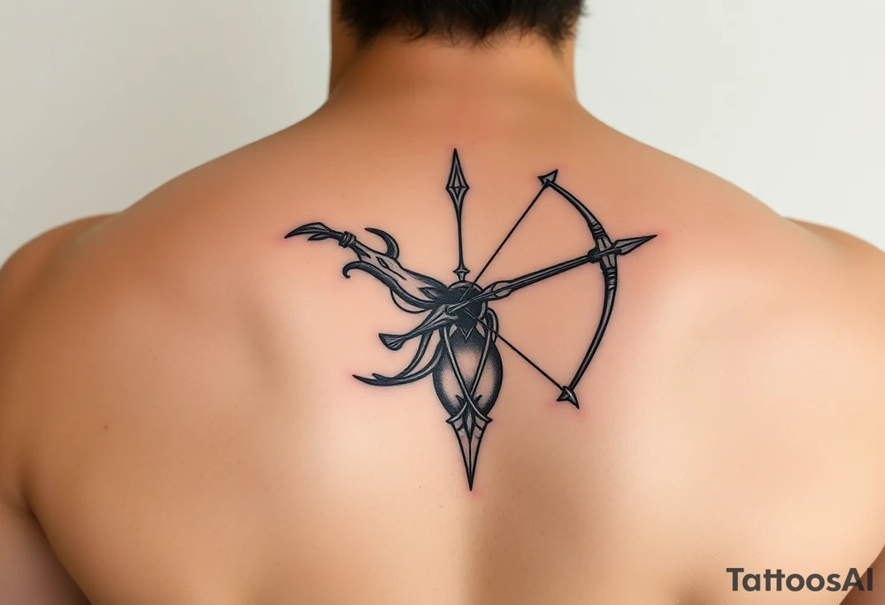 Sexy Sagittarius tattoo idea