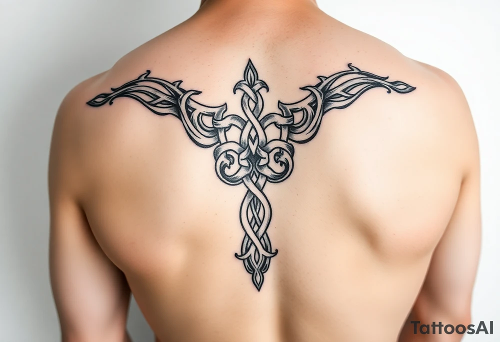 Celtic calf tattoo tattoo idea