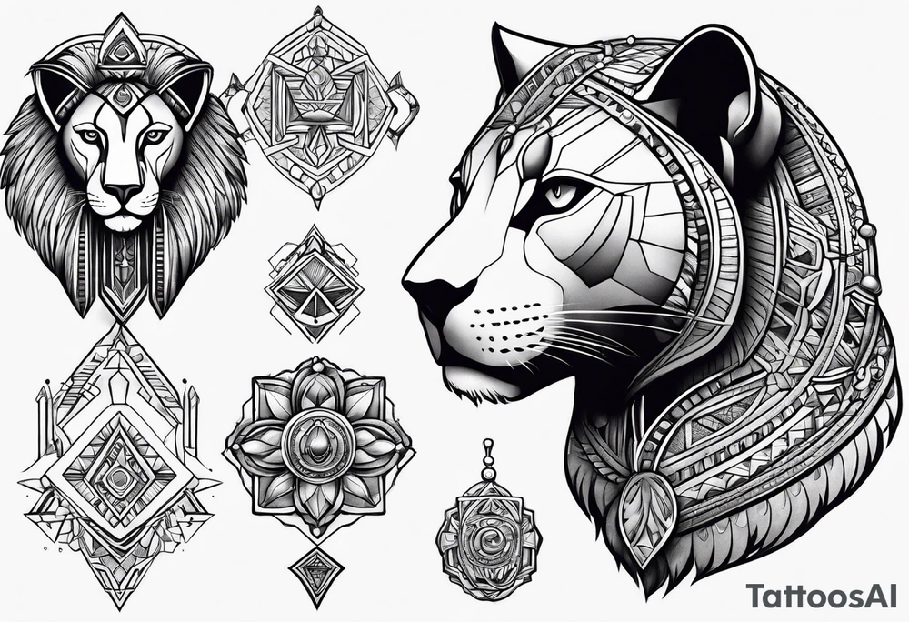 Mini , Sekhmet symbol tattoo idea