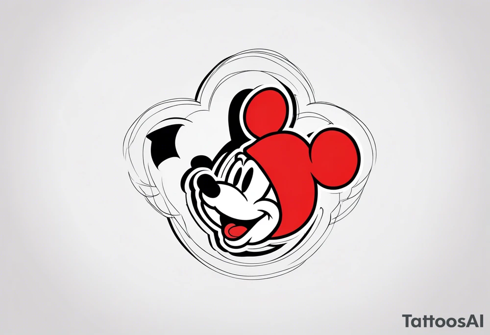 mickey mouse tattoo idea