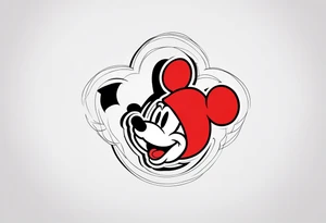mickey mouse tattoo idea