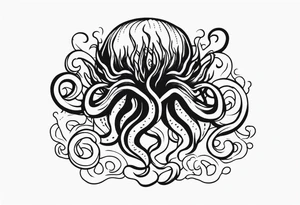 stranger things tentacle shadow monster tattoo idea