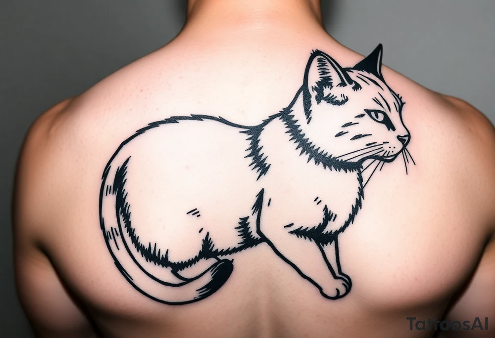 Black Cat tattoo idea