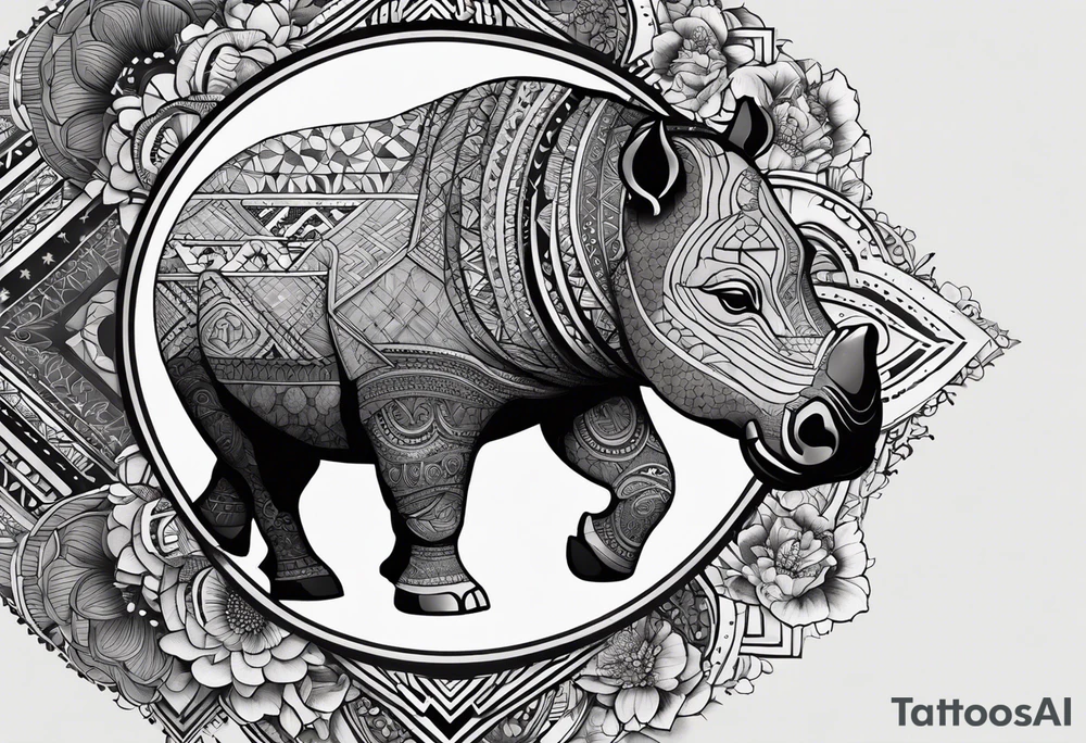 Very asymmetrical, +geometric pattern, with realistic full moon, with hippo,+tribal, +geometric, +inkart , +blackwork, +grey scale, + sketch
with wintersweet flower bud, +inkart touch, +for men, detailed , combined favourite , tattoo idea