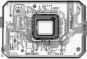 Futuristic Circuit Board tattoo idea