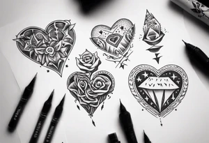 Small tattoo love sibling tattoo idea