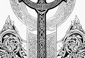 Celtic sword tattoo idea
