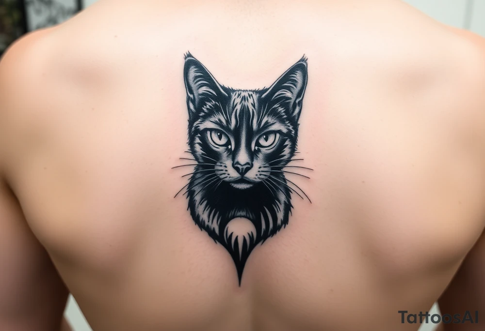 Black Cat tattoo idea