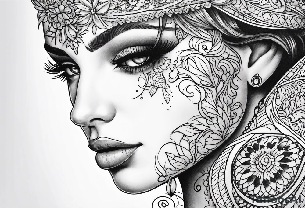 Lace tattoo idea