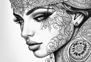 Lace tattoo idea