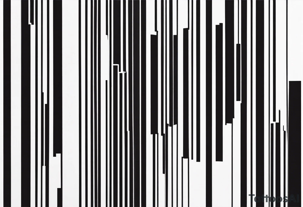 Happiness into a barcode tattoo idea