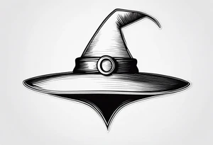 Witch hat tattoo idea