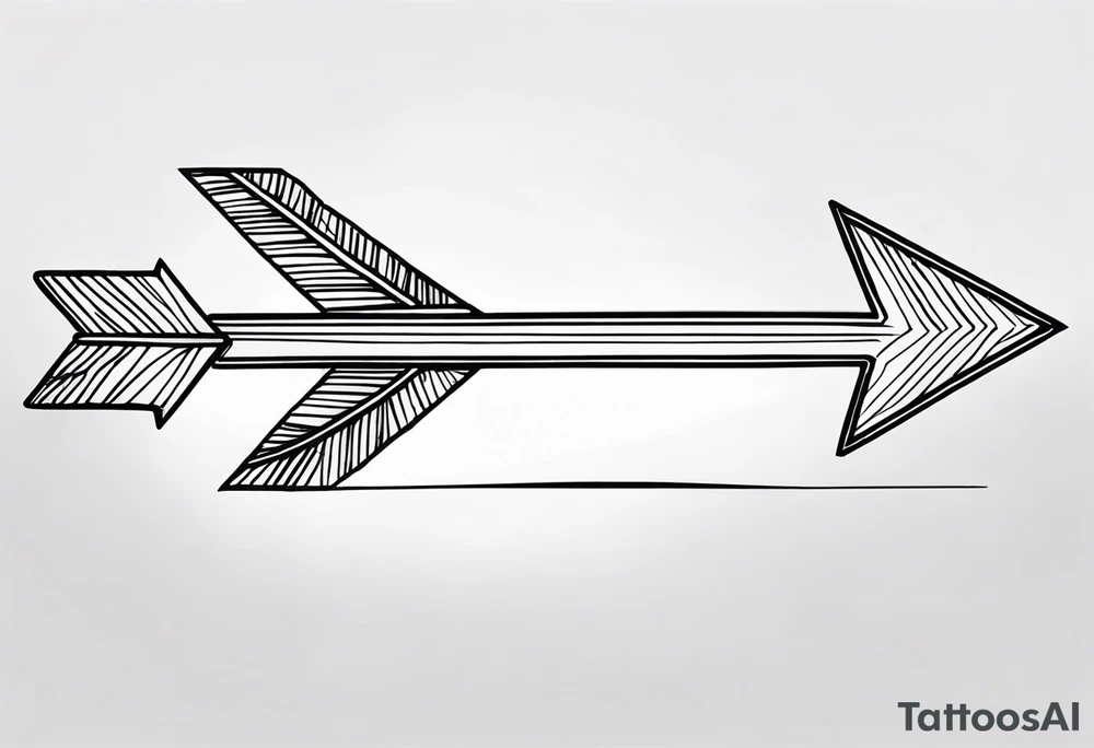 Rustic Arrow tattoo idea