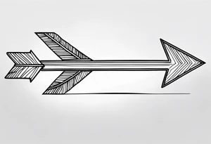Rustic Arrow tattoo idea