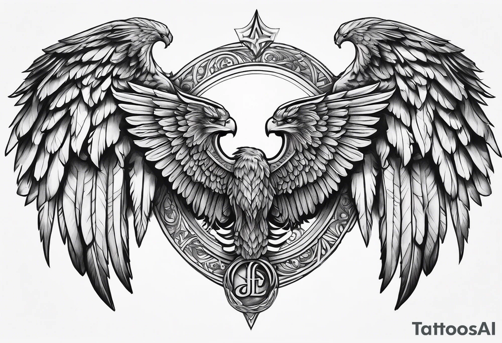 valkyrie wings symbol tattoo idea