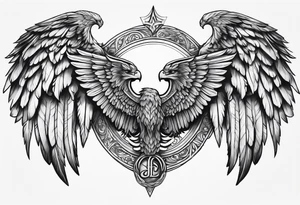 valkyrie wings symbol tattoo idea