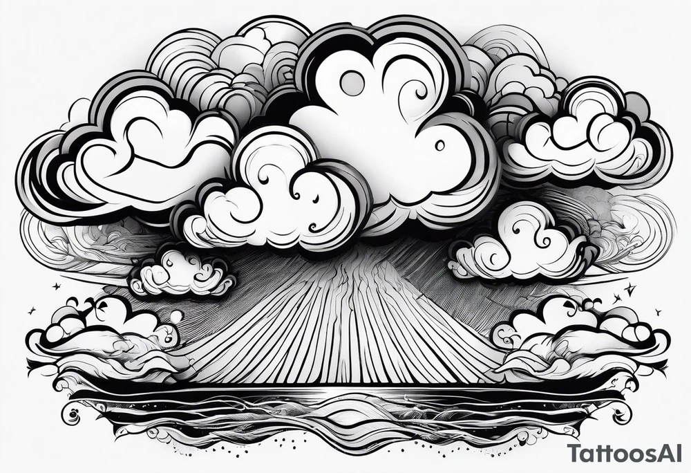 Clouds tattoo idea