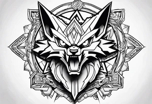 Alakazam pokemon statue tattoo idea