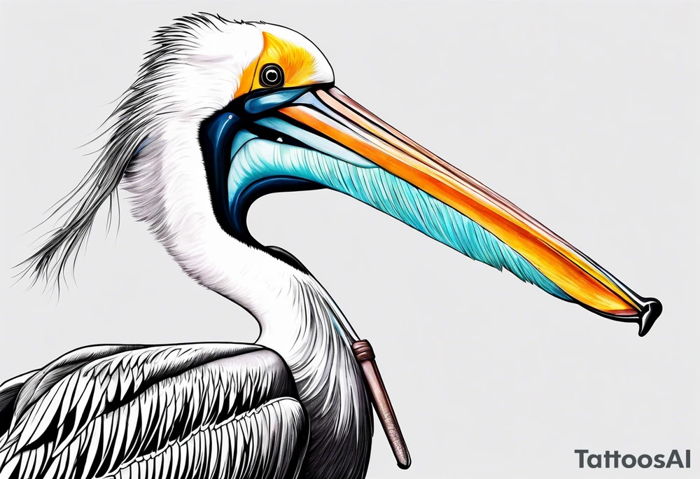 100 km pelican tattoo idea