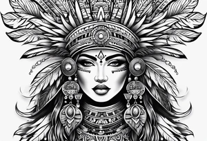 Aztec princess, tattoo idea