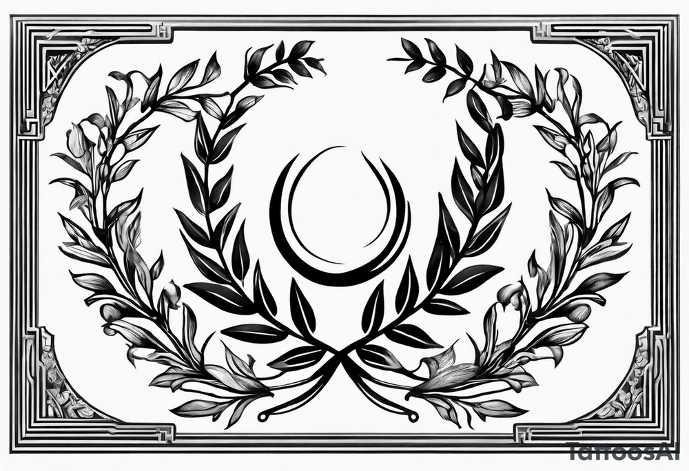 Greek laurel wreath tattoo idea