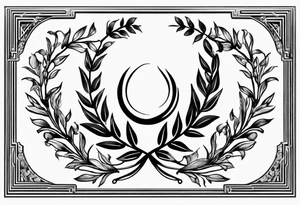 Greek laurel wreath tattoo idea