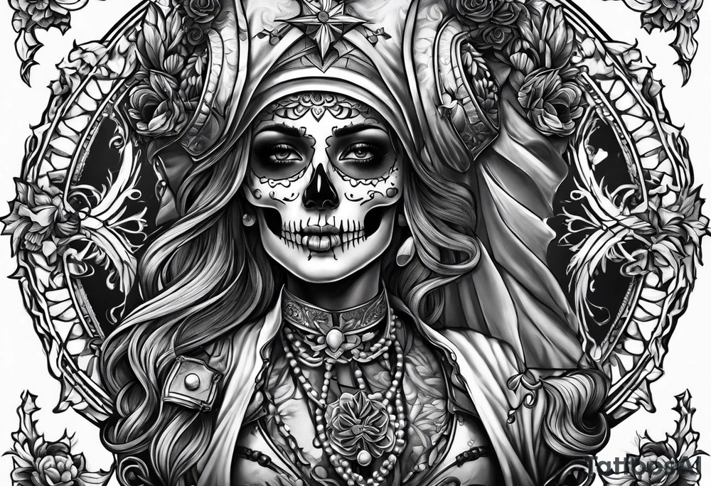Nurse skeleton. tattoo idea