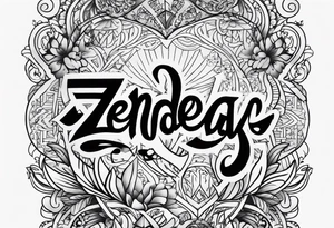 Forearm tattoo that says Zendejas tattoo idea