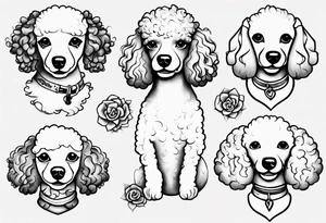 Mini Poodle tattoo idea